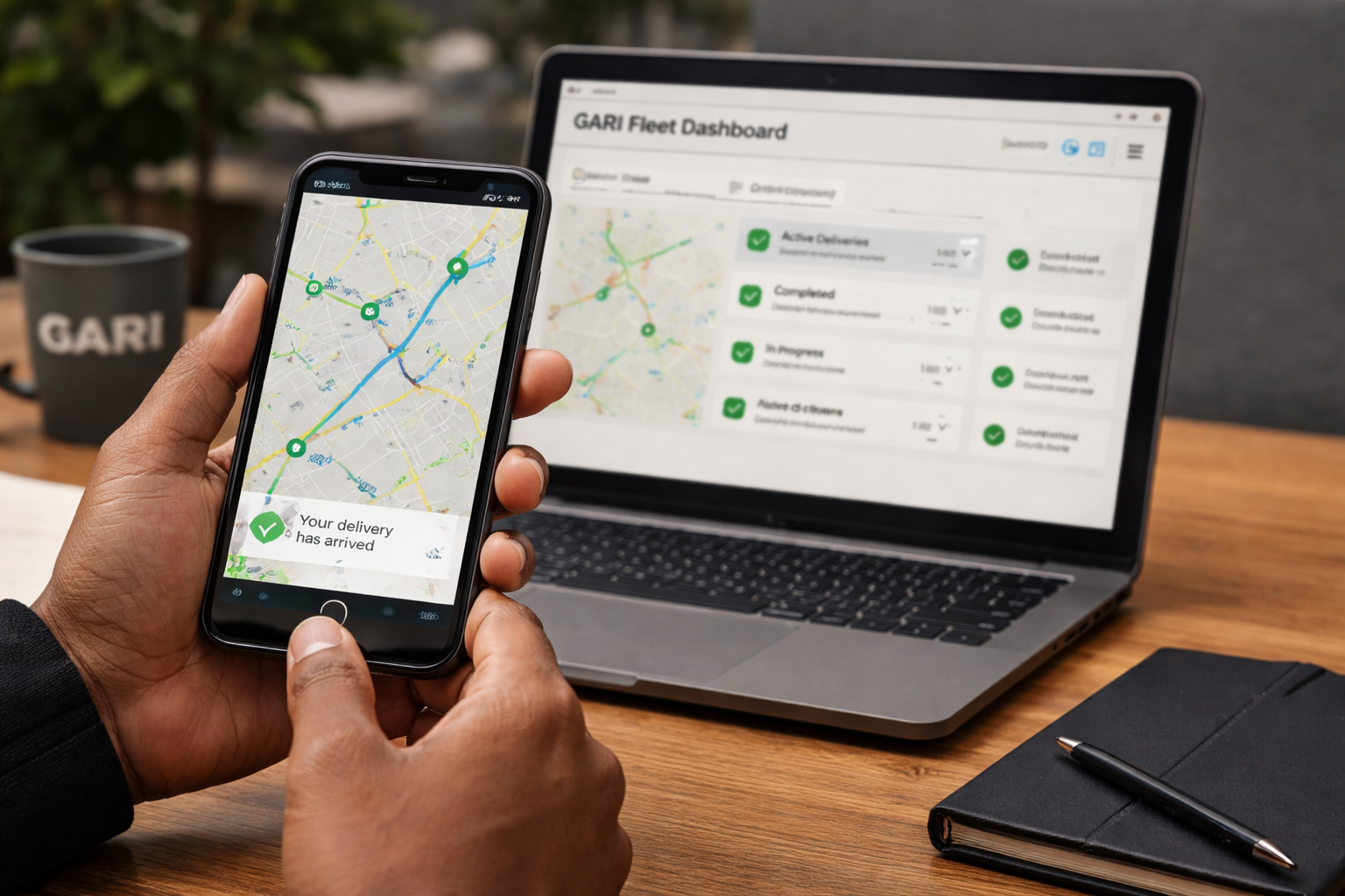 Gari fleet dashboard and tracking technology